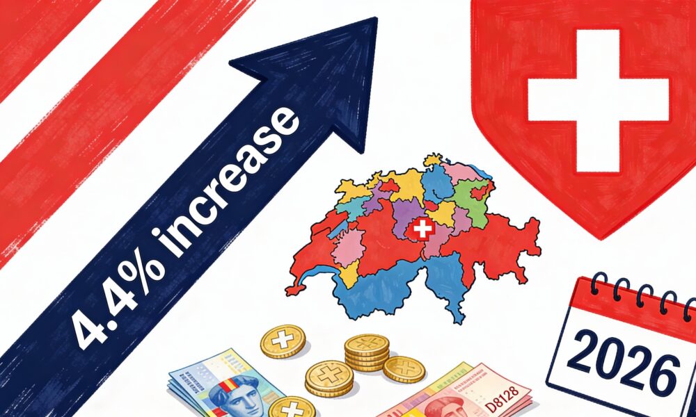 Krankenkassenprämien 2026: Alle Kantone im Vergleich