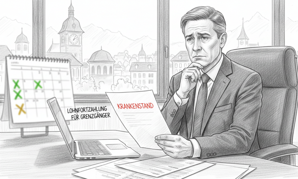 grenzgänger krankheit lohnfortzahlung